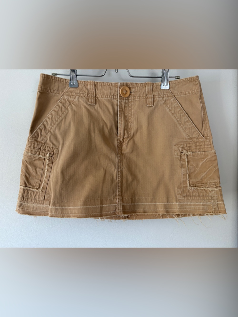 Old Navy Camel Utility Mini Skirt